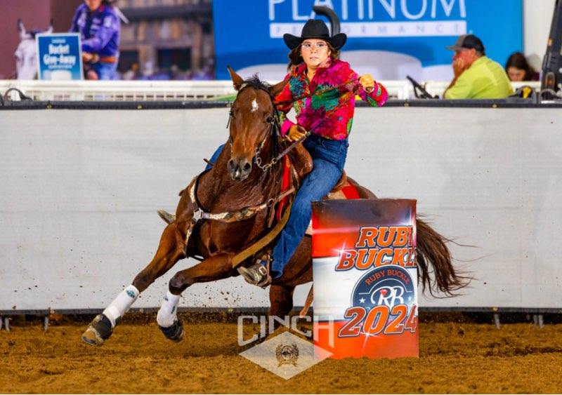 Randi competing at the Ruby Buckle