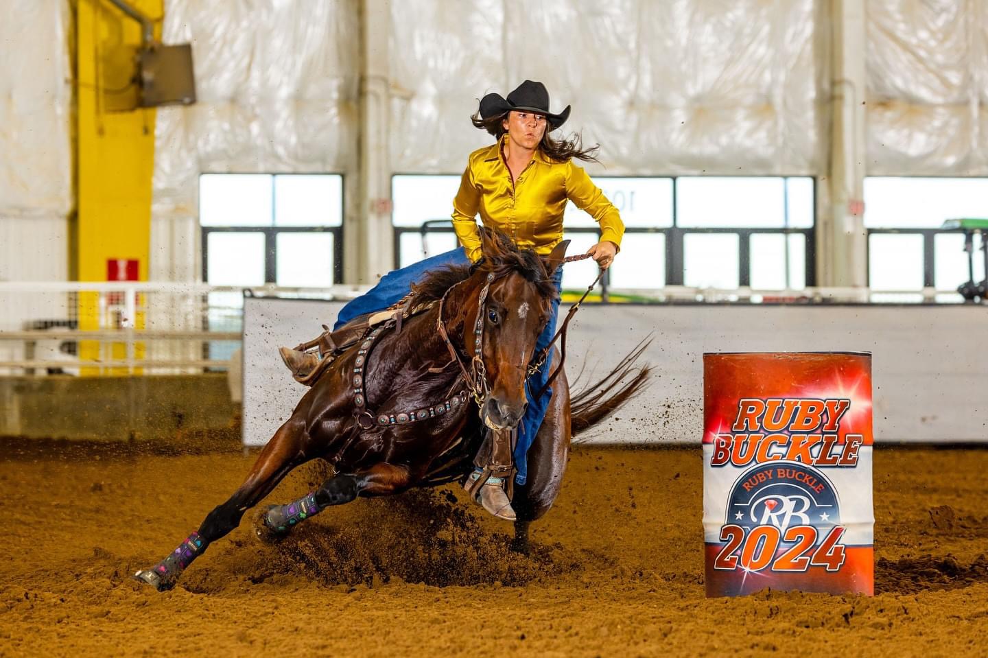 Valerie Saucier competing at the Ruby Buckle