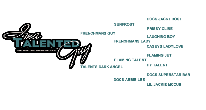 Ima Talented Guy four-generation pedigree chart